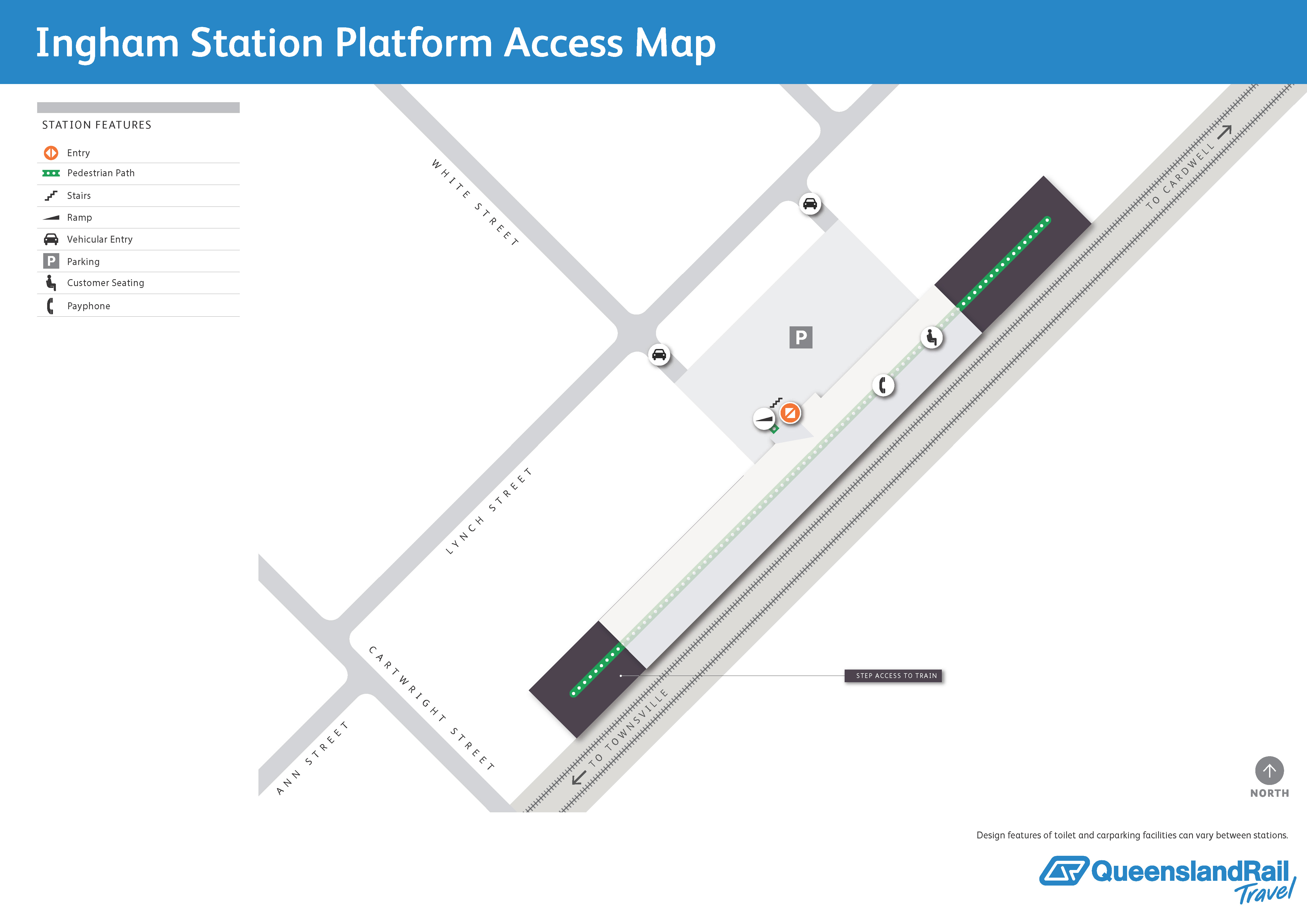 Ingham Railway Station map 1